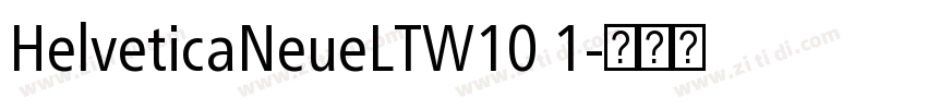 HelveticaNeueLTW10 1字体转换